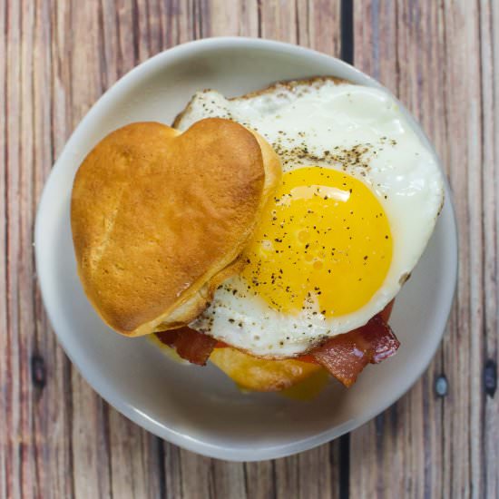 Valentine’s Day Breakfast Biscuit