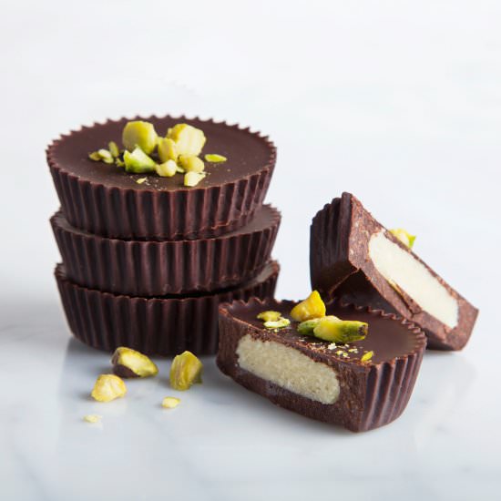 Marzipan Chocolate Cups