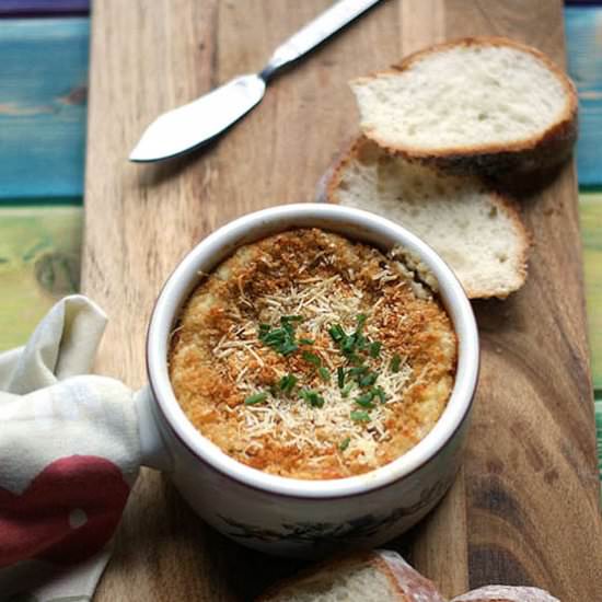 Goat Cheese Fava Artichoke Dip