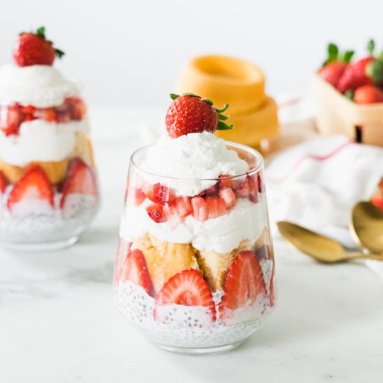 Strawberry Shortcake Chia Parfait