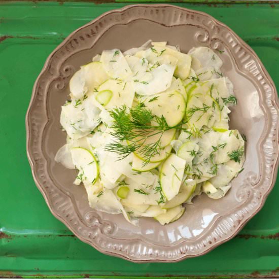 Kolrabhi and Apple Salad
