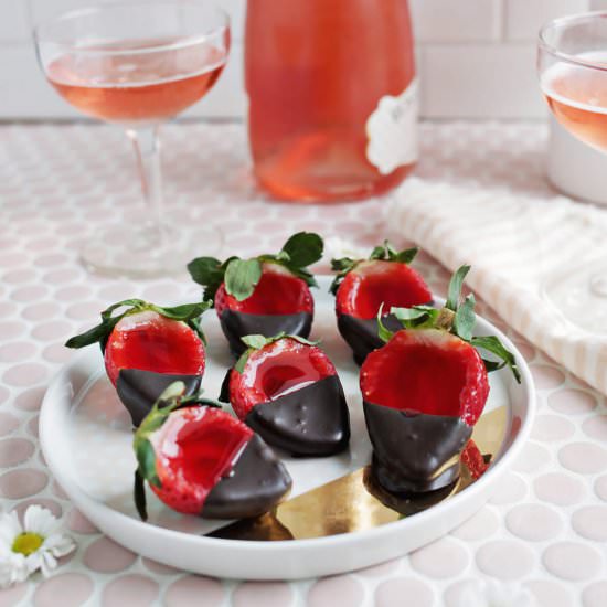 Chocolate Strawberry Jello Shots