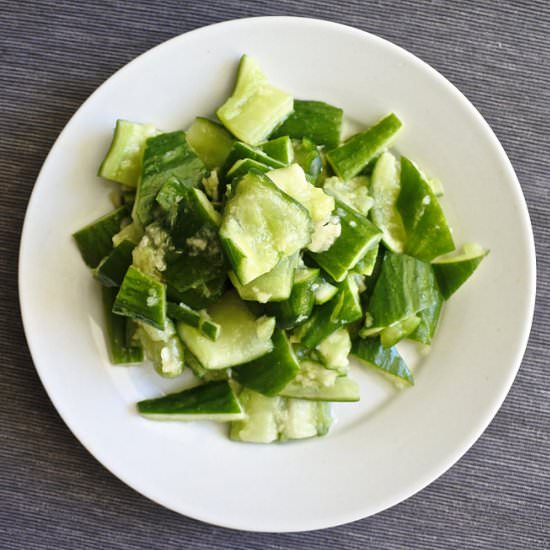 Sesame Garlic Cucumbers