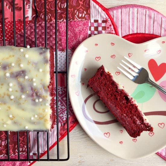 Red Velvet Banana Bread