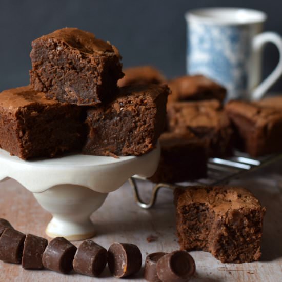 Chocolate Rolo Brownies