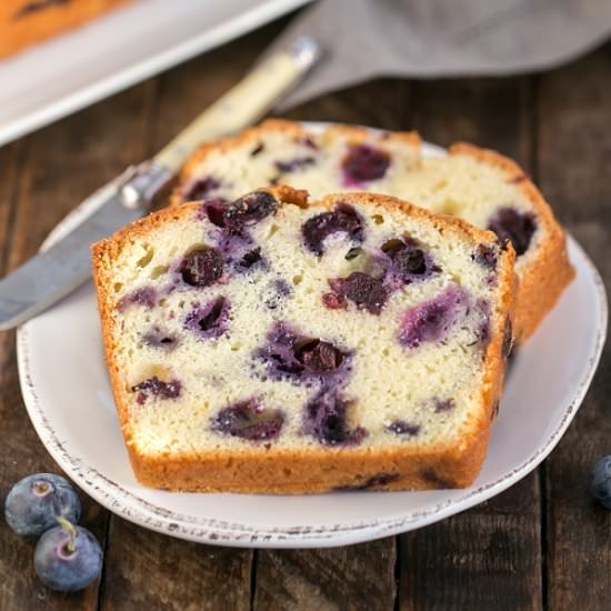 Lemon Blueberry Muffin Bread