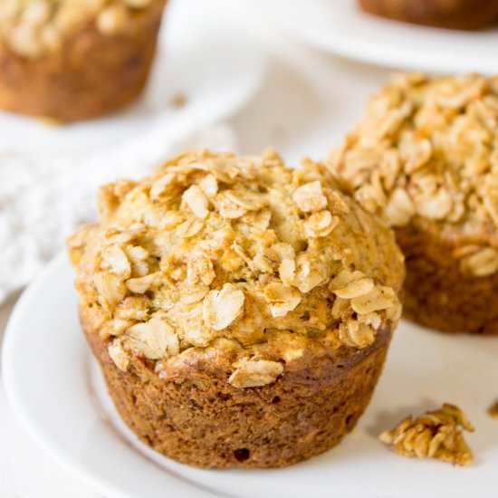 Oatmeal Banana Muffins