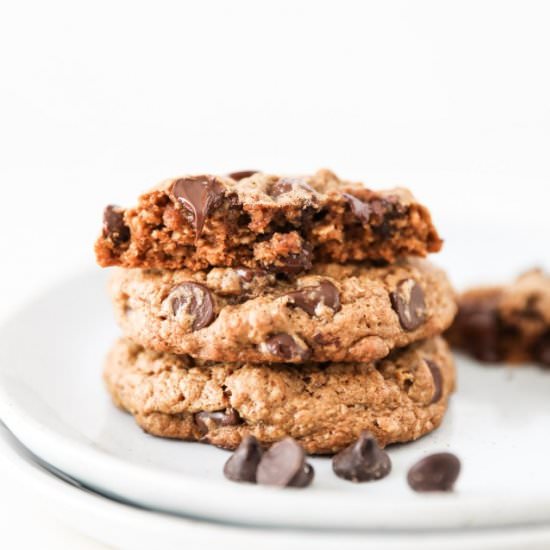 GF Chocolate Chip Oatmeal Cookies