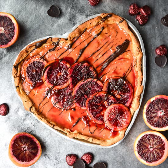 Easy Chocolate Blood Orange Tart