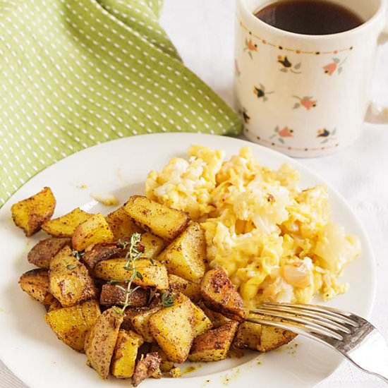 Spicy Fried Breakfast Potatoes