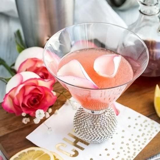 Rose Infused Lemon Drop Martini