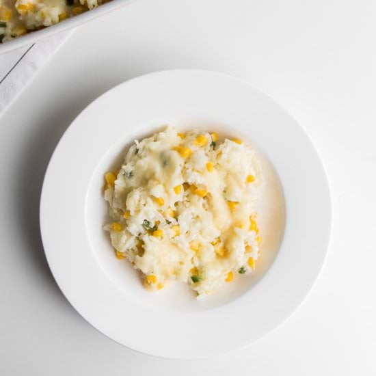 Baked Corn And Rice Casserole