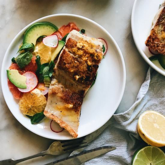 Barramundi with a Citrus Salad