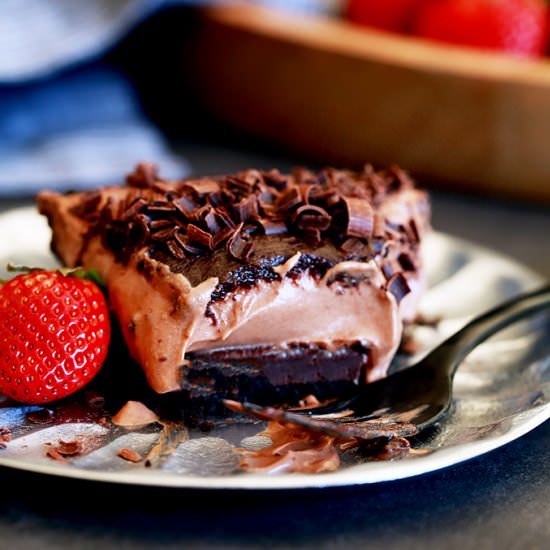 No Bake Guinness Choc Cheesecake