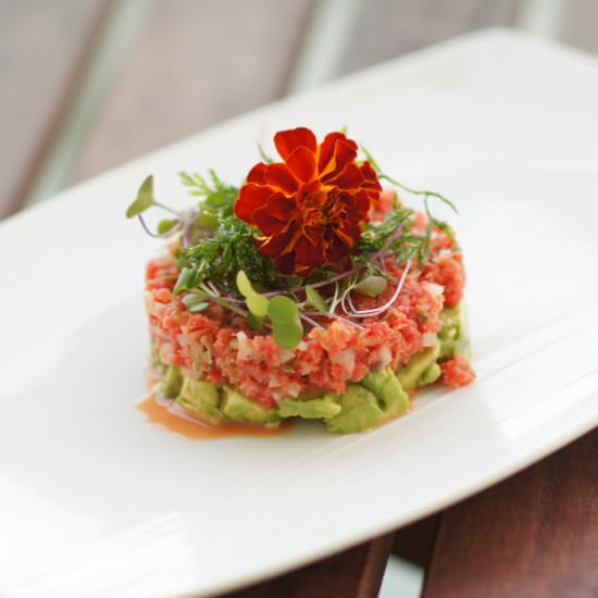 Carrot Tartare with Microgreens