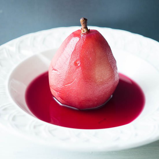 Pressure Cooker Wine Poached Pears