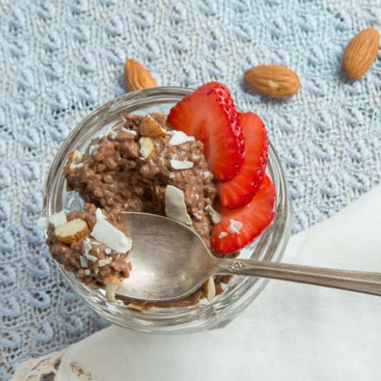Almond Butter Choc Chia Pudding