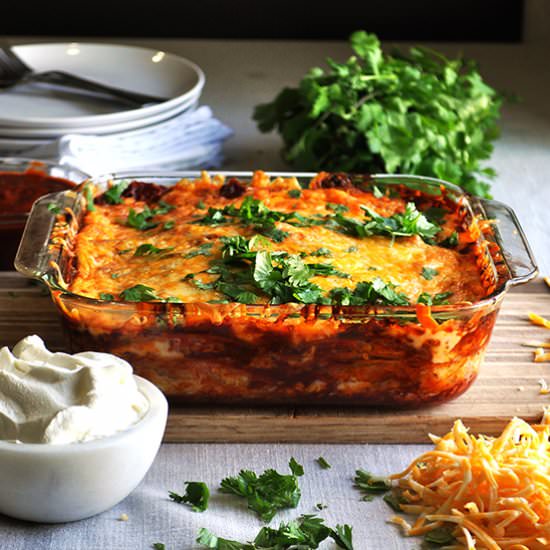 Chicken Enchilada Bake