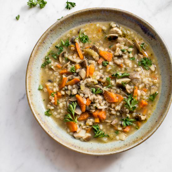 Mushroom Barley Soup