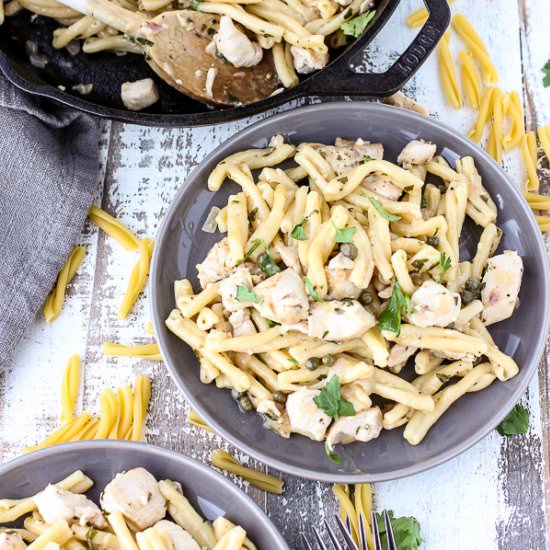 Chicken Piccata Pasta Toss