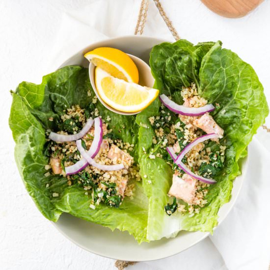 Salmon Lettuce Wraps