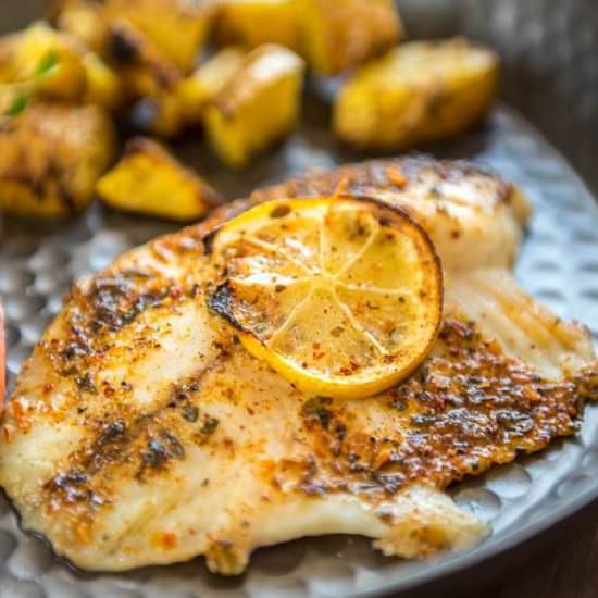 Baked Lemon Butter Tilapia