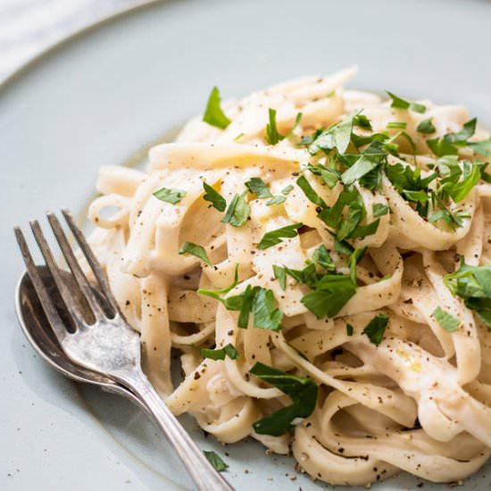vegan truffle alfredo