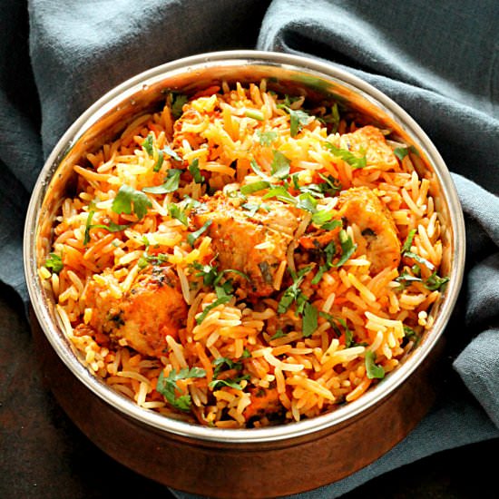 Tandoori Chicken Biryani