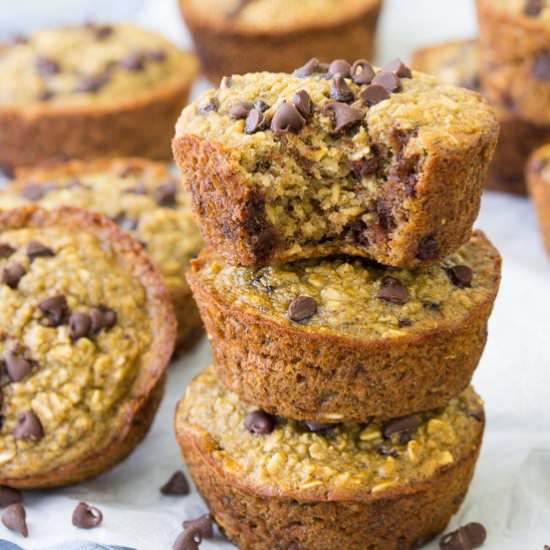 Healthy Blender Banana Muffins