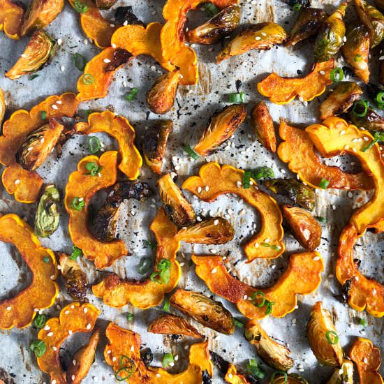 Gochujang Roasted Winter Vegetables