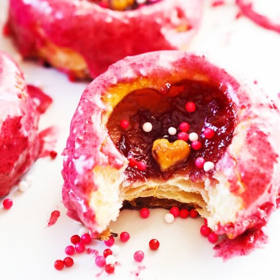 Baked Puff Pastry Donuts