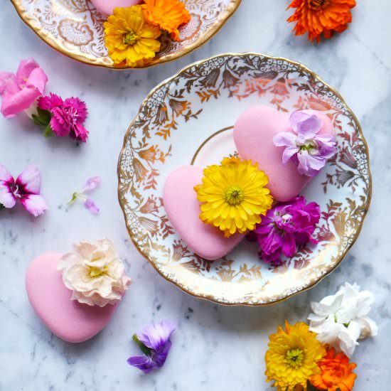 Fragrant Lychee Rose Macarons