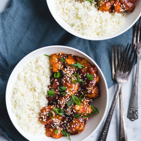Paleo Honey Sesame Chicken