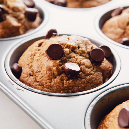 Blender Banana Bread Muffins