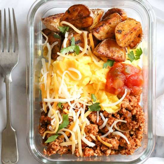 Meal Prep Breakfast Taco Scramble