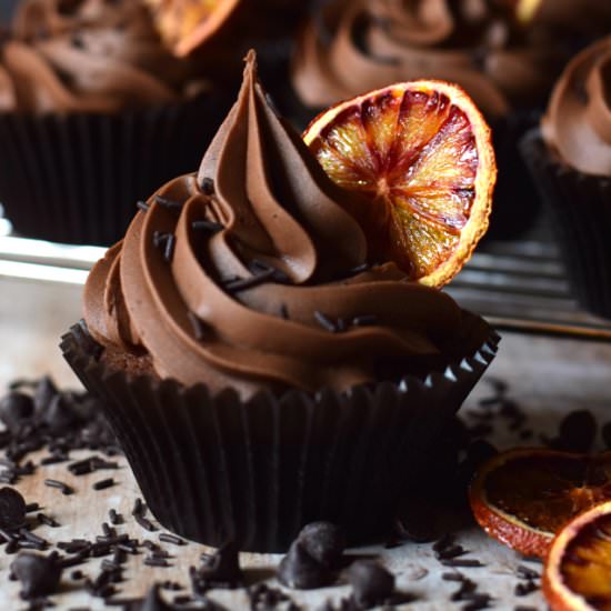 Double Chocolate Orange Cupcakes