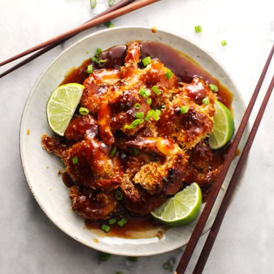 Honey Lime Coconut Shrimp