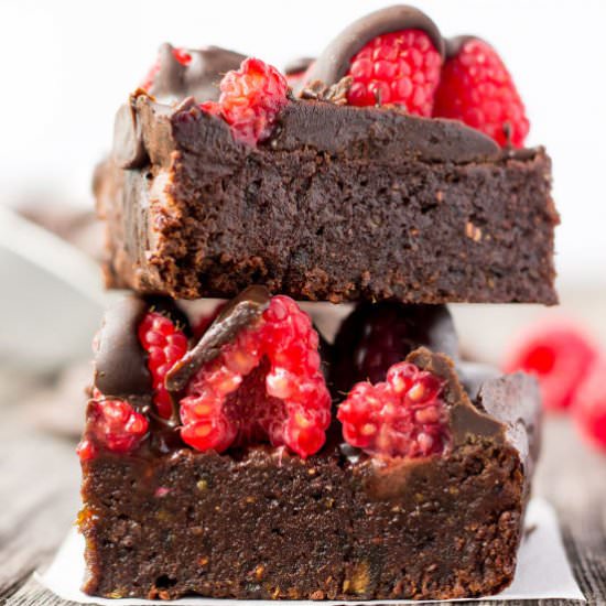 Raspberry & Dark Chocolate Brownies