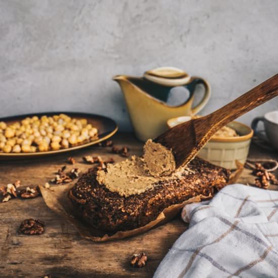 VEGAN APPLE BANANA BREAD