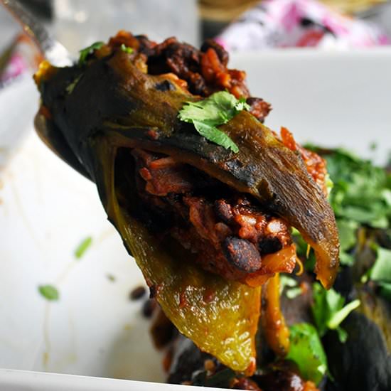 Stuffed Poblano Peppers