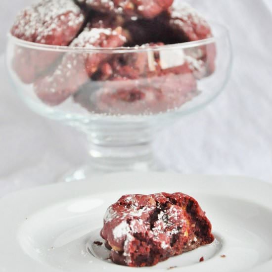 Red Velvet Chocolate Chip Cookies