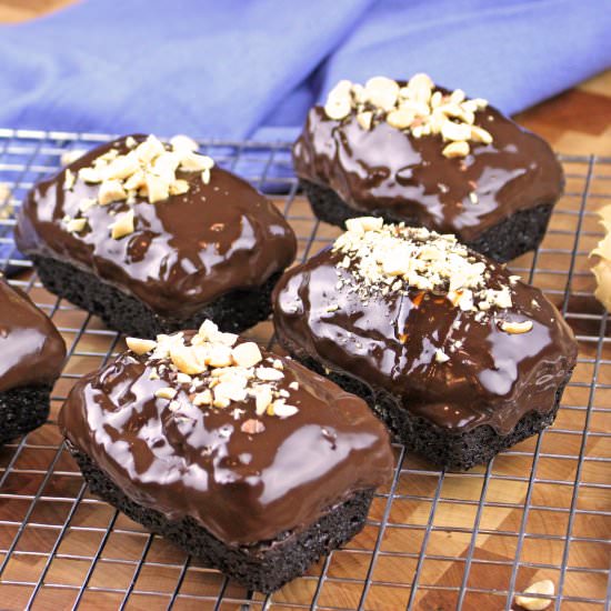 Vegan Snickers Brownies
