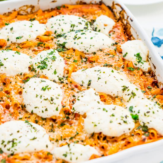 Tomato Ricotta Pasta Bake