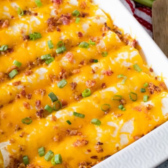 Overnight Breakfast Enchiladas