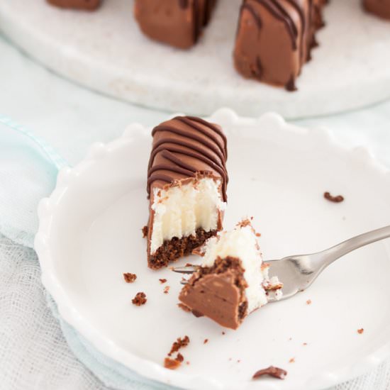 Coconut Peppermint Fudge Bars