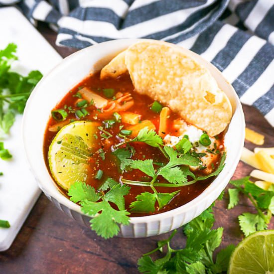 chicken enchilada Soup