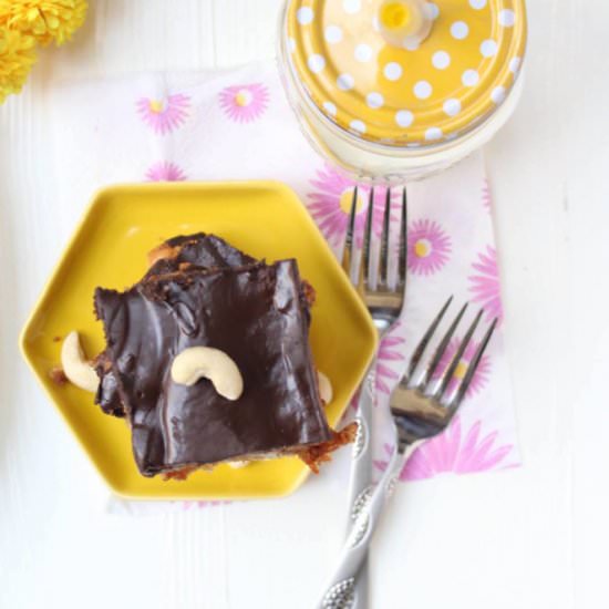 Butterscotch Blondies with Cashews