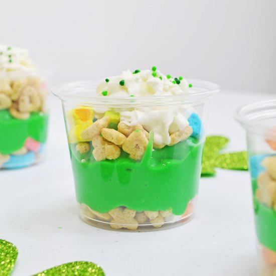 St. Patrick’s Day Pudding Parfaits