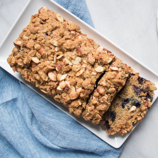VEGAN BLUEBERRY BANANA BREAD