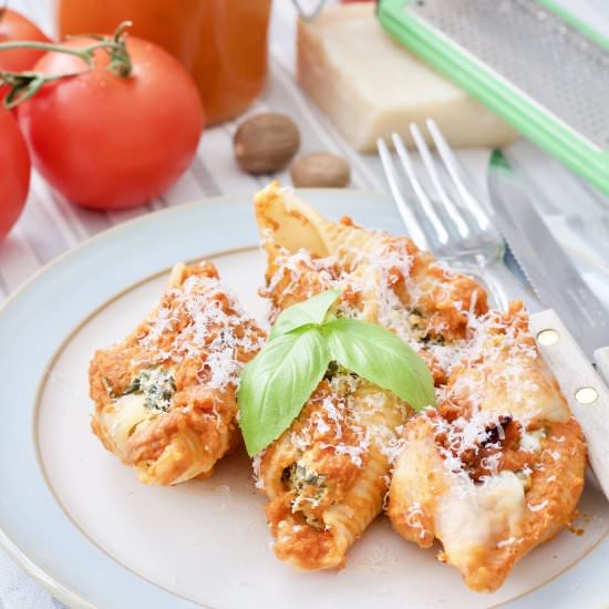 Spinach & Ricotta Pasta Shells